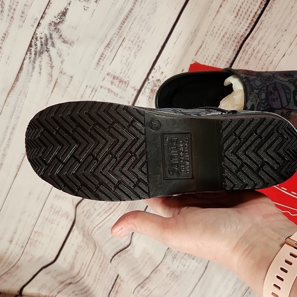 NWT Sanita women's gray pastora original professional collection suede clog - Picture 7 of 10